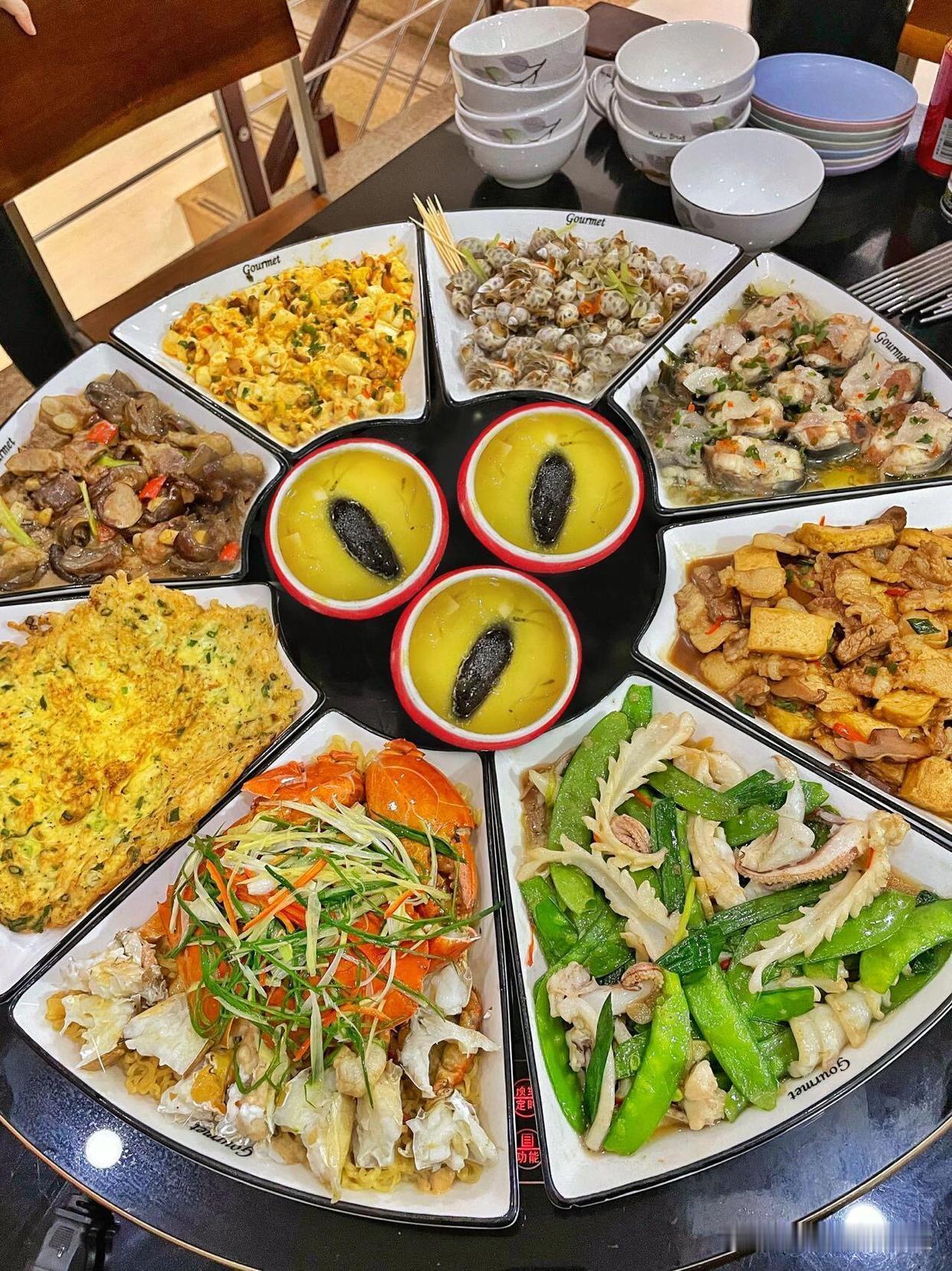 有钱人的家宴，要的就是排面