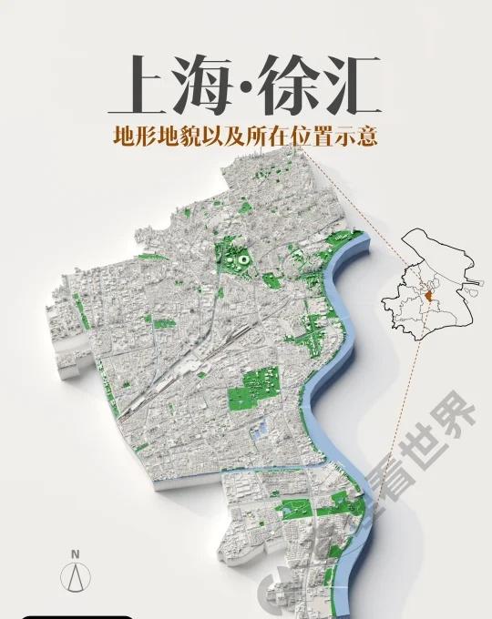 徐汇区，上海的原点与未来徐汇区占地面积54.93平方千米，截至2023