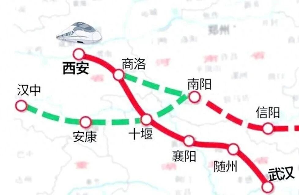 秦巴山区横向高铁真实博弈：两条通道连通，西安枢纽会有什么变化