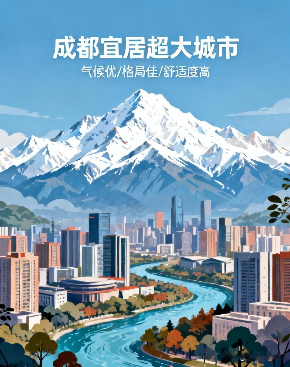 成都真的是宜居超大城市天花板！气候吊打武汉，格局太绝了最近跑了几个大城市，