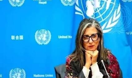 联合国里，终于来了个狠人。一个叫阿尔巴内塞的女人，当着全世界的面，把一份报告