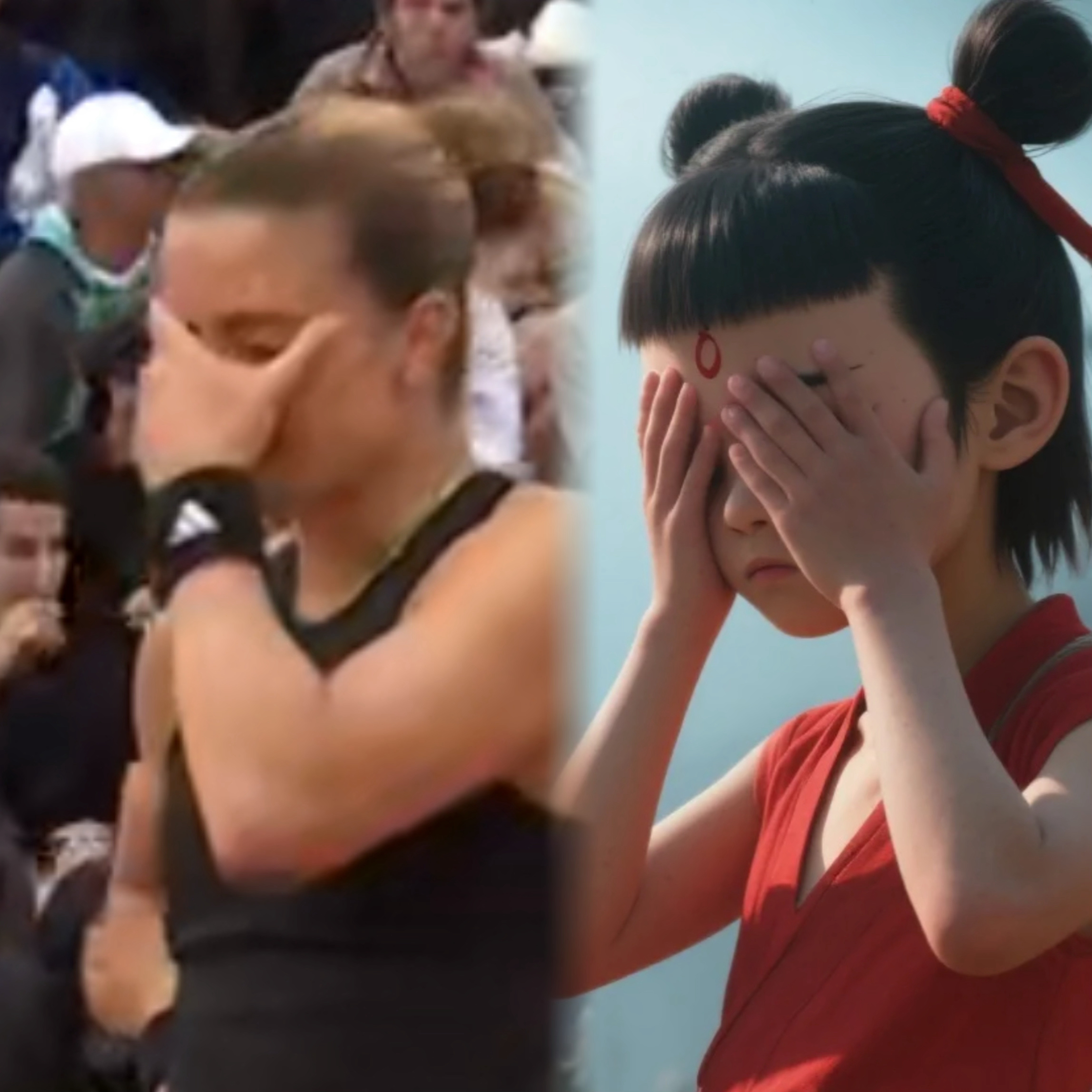 大满贯别填萨卡里，依旧是铁律[笑着哭]法网女单首轮，萨卡里发出再见双误，3-6