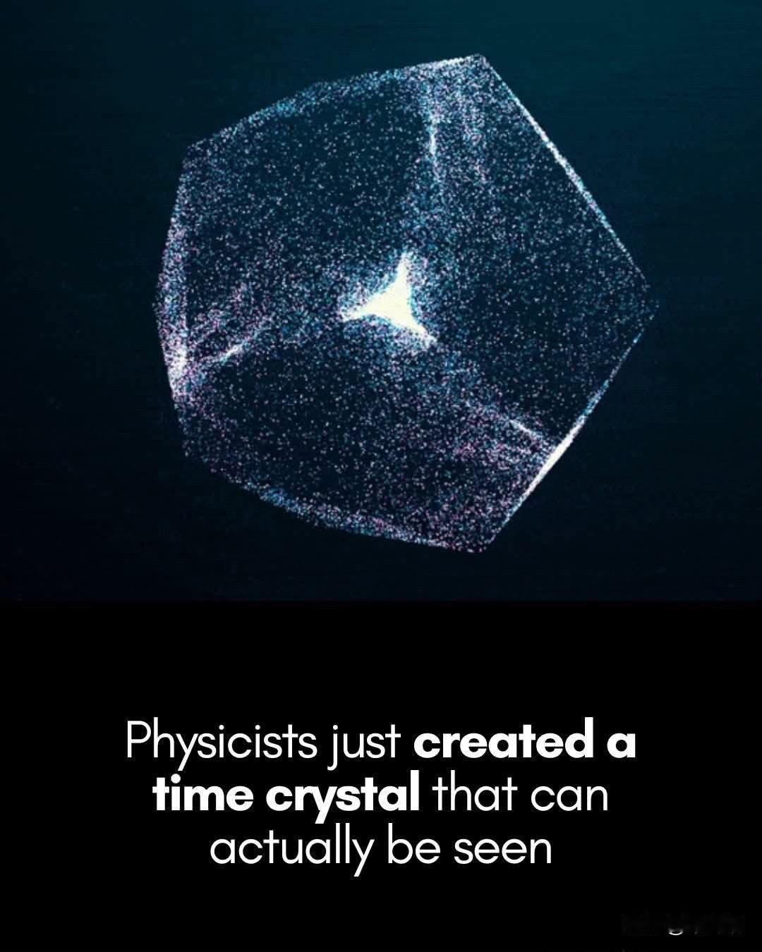 惊人：美国科学家们刚刚制造出一种违反正常时间规律的晶体这看起来像是纯粹的动画