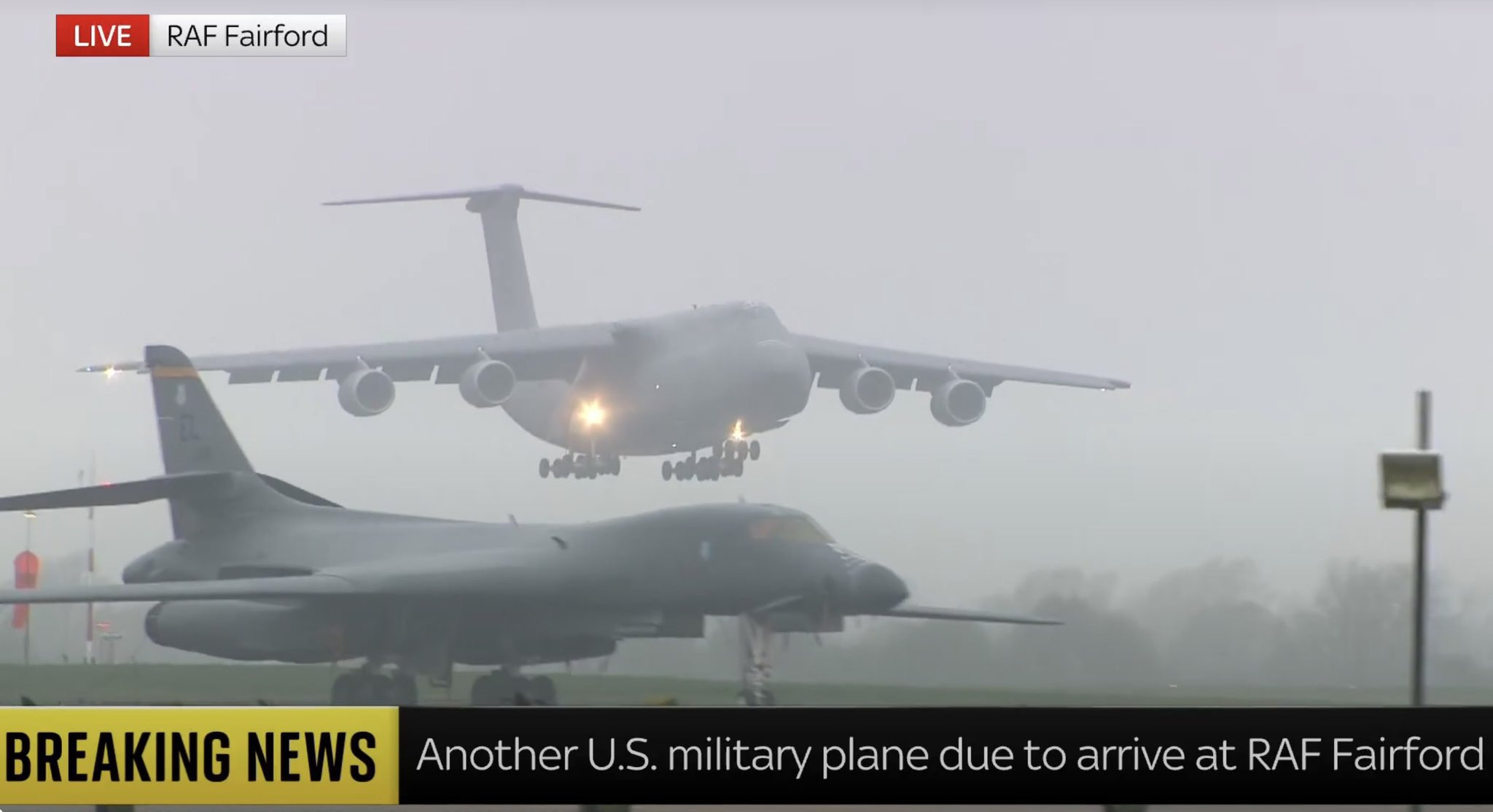 🔻北京时间3月8日2000时，D+9，美军又有3架B-1B“枪骑兵”战略轰炸机