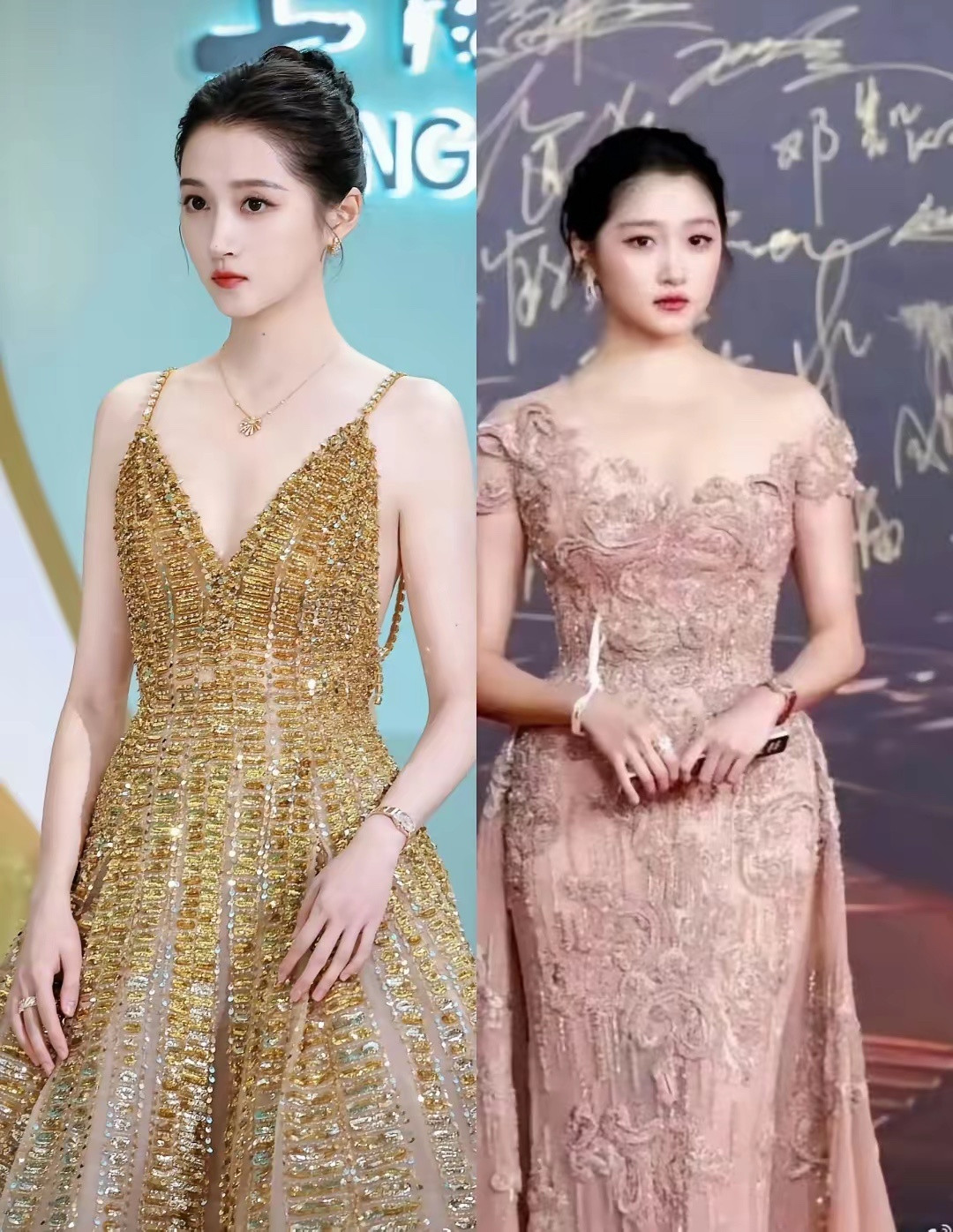 关晓彤确实看着比以前瘦了，她一米七几的身高现在才八十多斤！