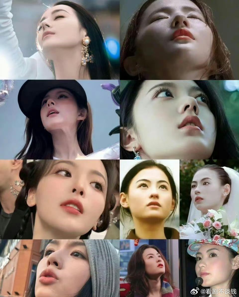 看仰拍就知道女明星的骨相有多么优越了。怪不得刘亦菲是顶流​​​​