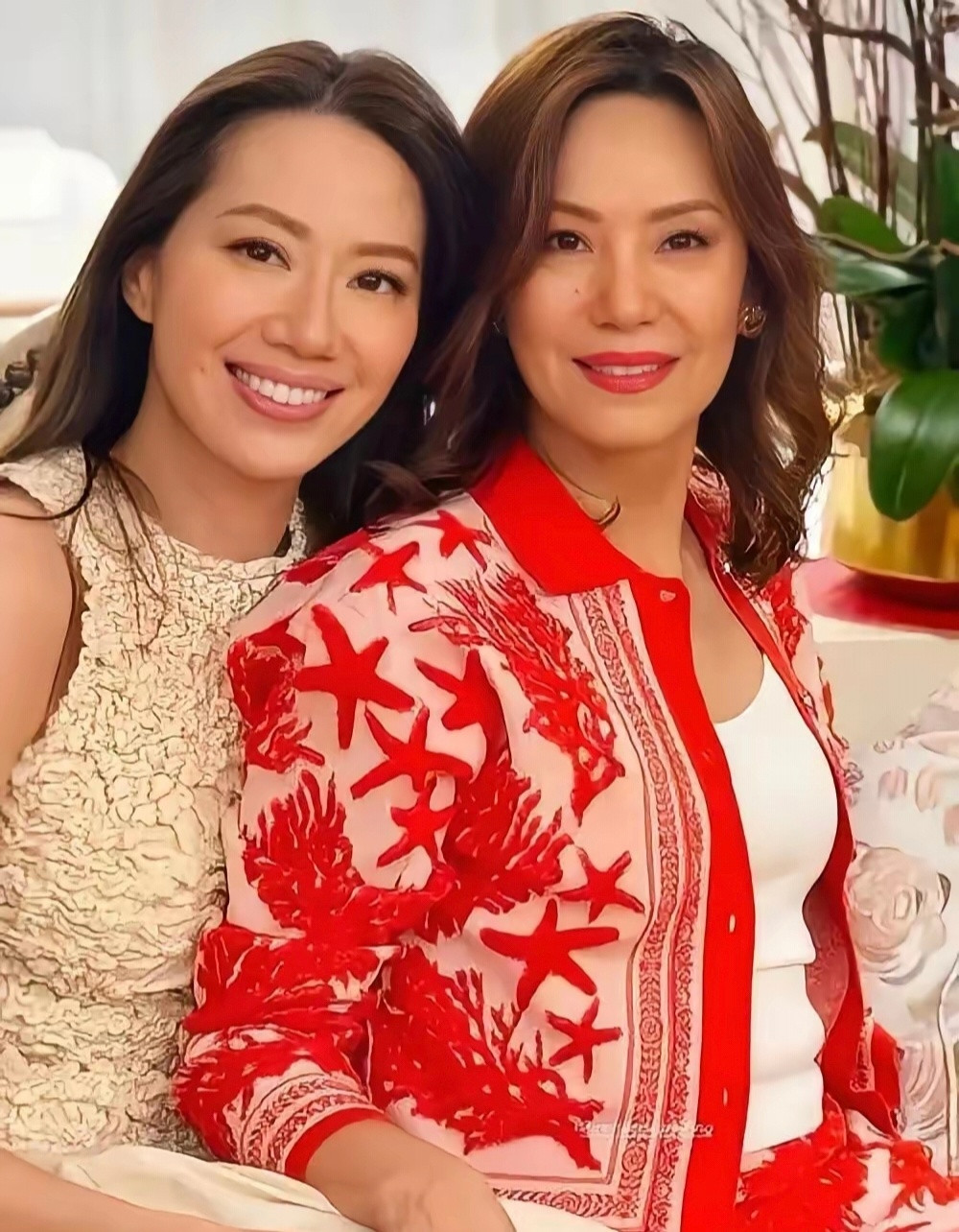 62岁甄子丹和妻子与68岁岳母同框，岳母‏也太年轻漂亮‏了，﻿跟女‏儿⁠‏站一块
