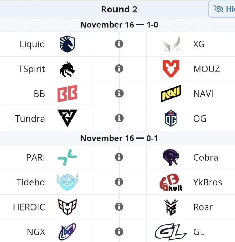 PGLS2瑞士轮第二天赛程16:00LiquidvsXG，能不能打的