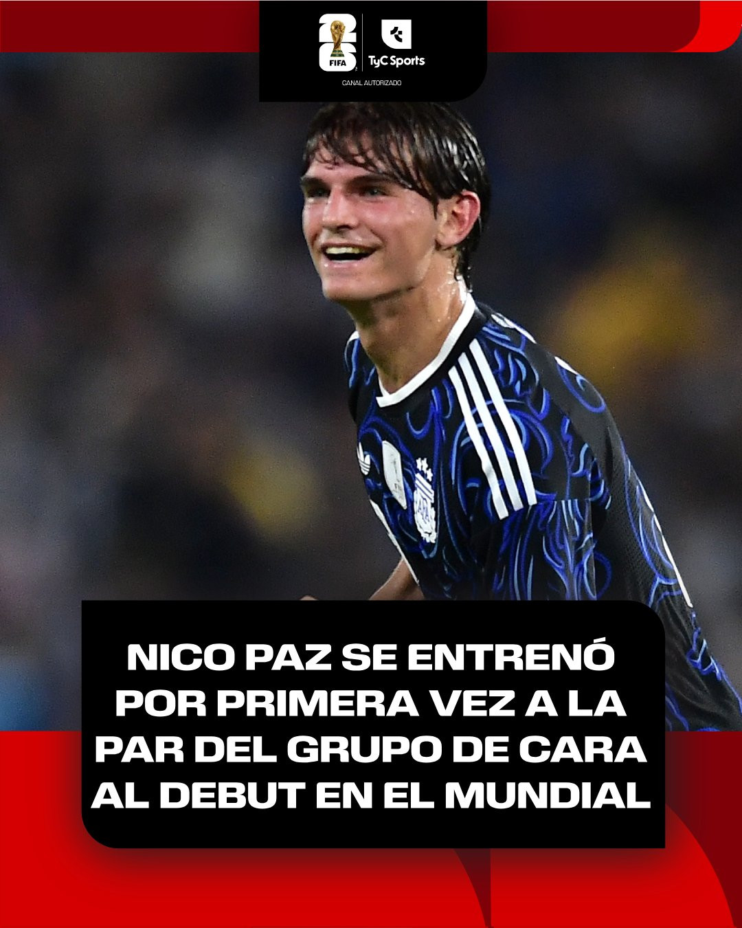 🚨TyC好消息汇报：🇦🇷上周六，阿根廷队遭遇了利昂纳多·巴莱尔迪因肌肉撕
