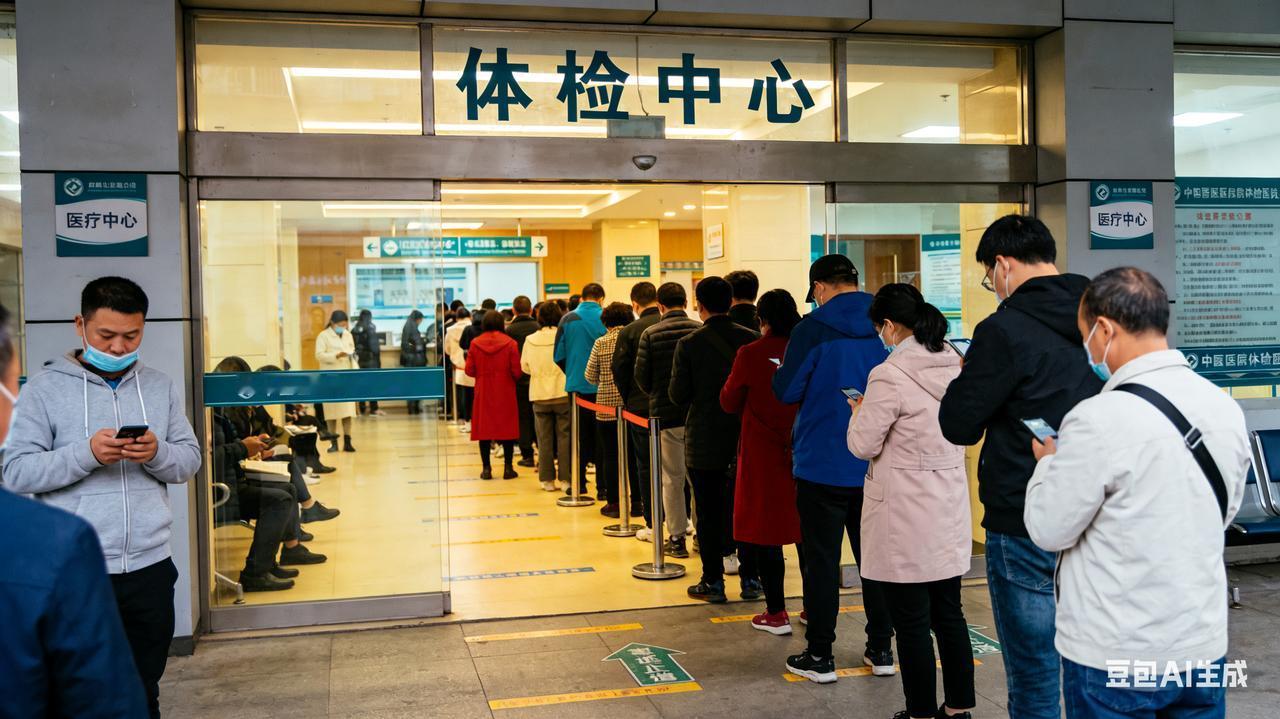 医院体检中心门口排着长队，我想起37岁的老李。那是二十多年前的事了。办公室里