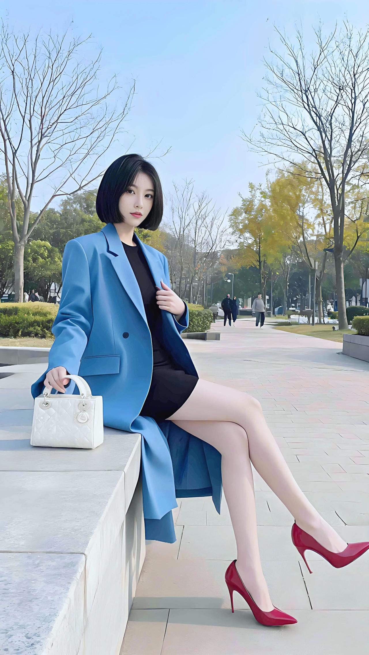 西装包裹温柔，红鞋藏着锋芒——做自己的女主角