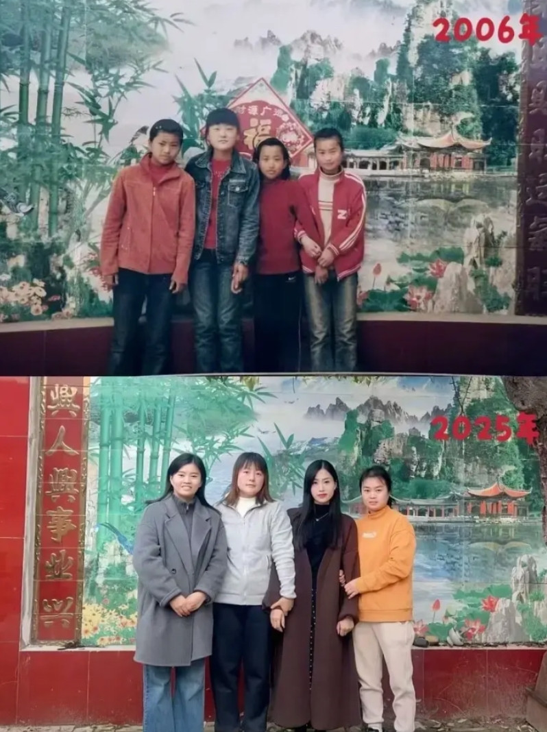 不得不说，小时候最丑那个，现在是最漂亮的！