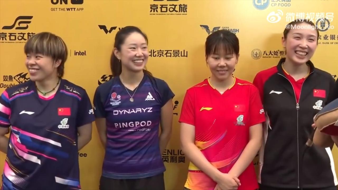 这个场面太温馨了：4个对手一起采访好欢乐钱天一说：我觉得吧，双方发挥都还是