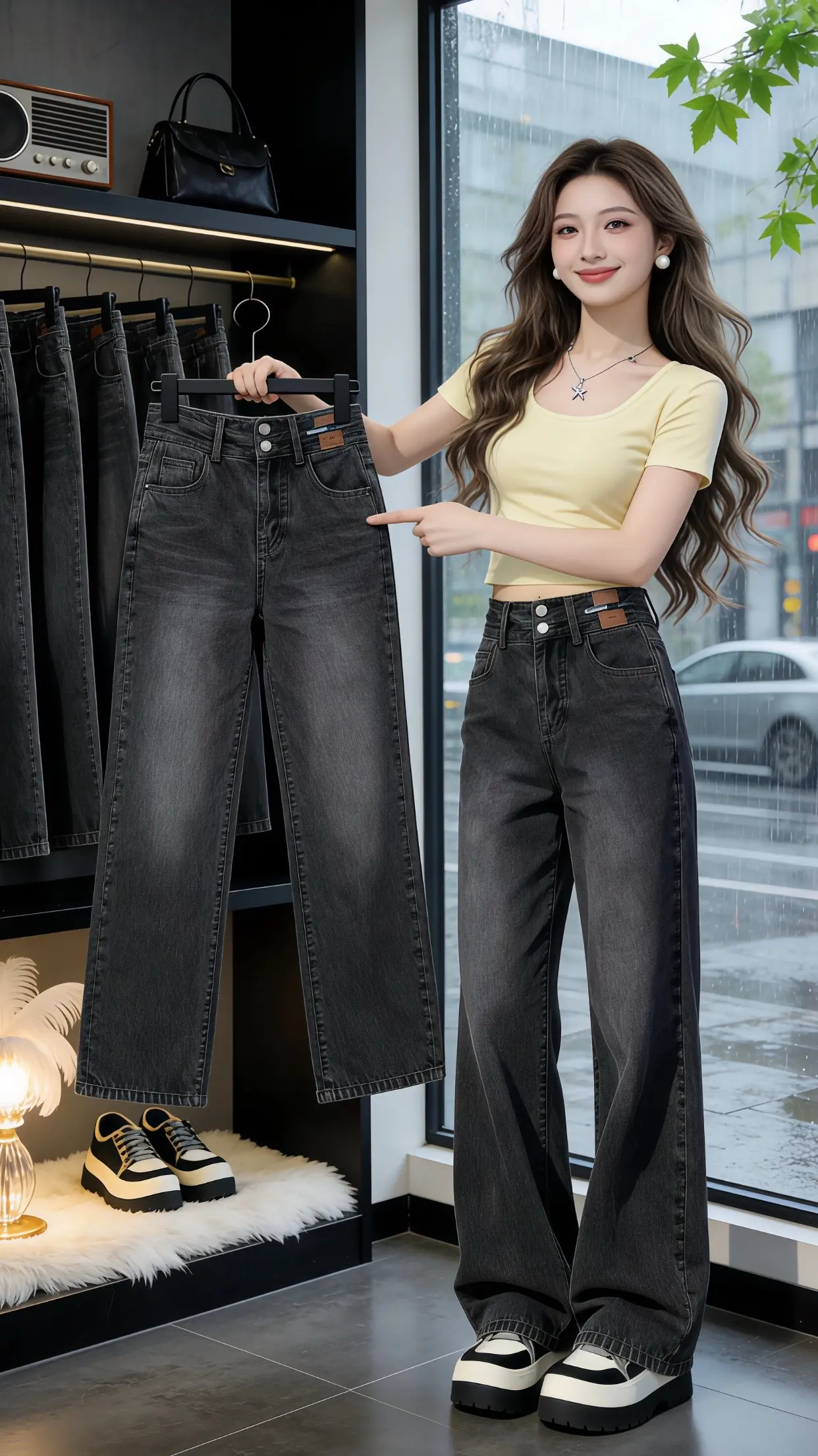 怎么将牛仔裤穿出高级感 一条牛仔裤搞定一周穿搭 显瘦显高显腿长裤子 好...