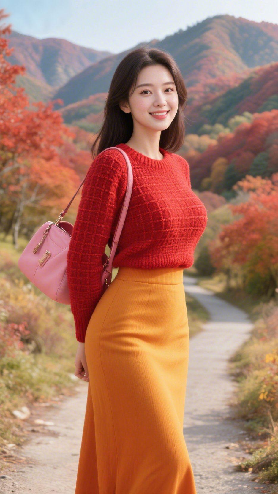 秋山寻清欢秋日的山野，层林被红枫晕染出深浅不一的暖色，清风拂过，带着草木的