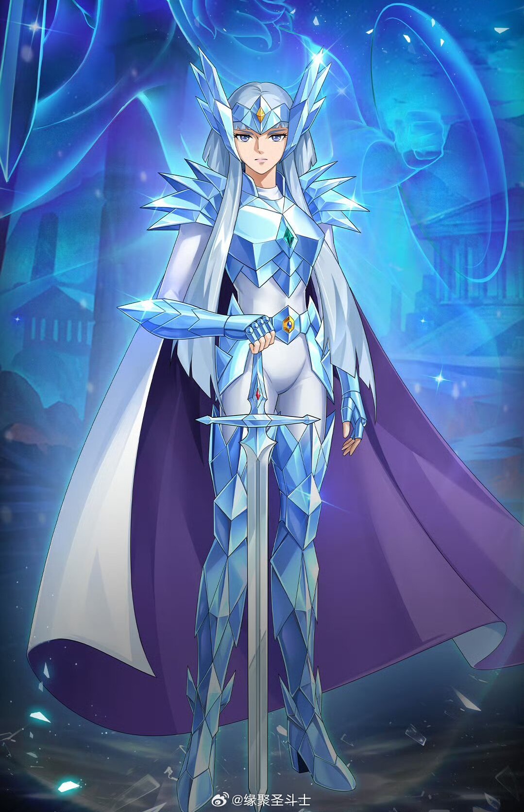 圣斗士星矢奥丁战袍希路达。女神上战场就是不一样！​​​