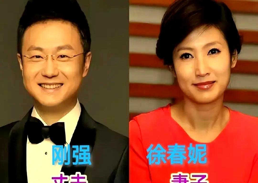 出色的董卿有一个优秀的丈夫。看到刚强和徐春妮，才明白什么叫真正的般配。他在央