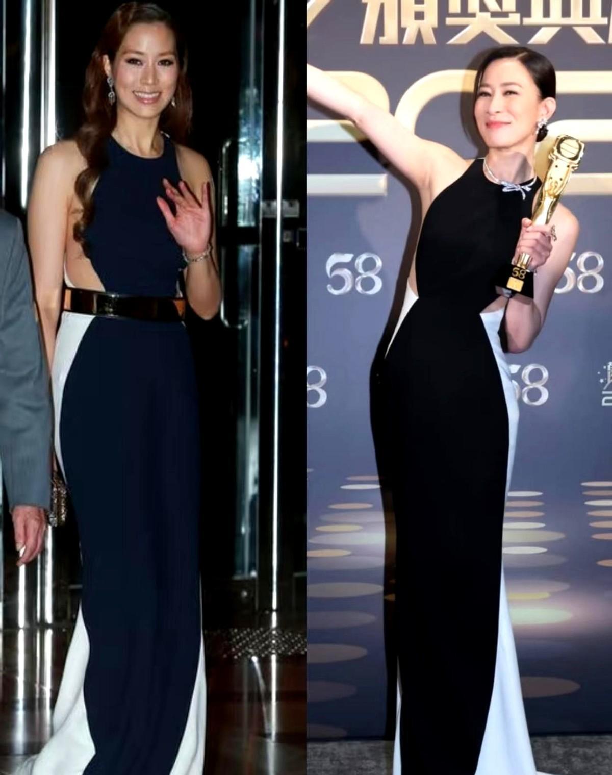 佘诗曼竟把徐子淇16年前的旧裙子穿上了红毯！同一条ElieSaab高定，当年