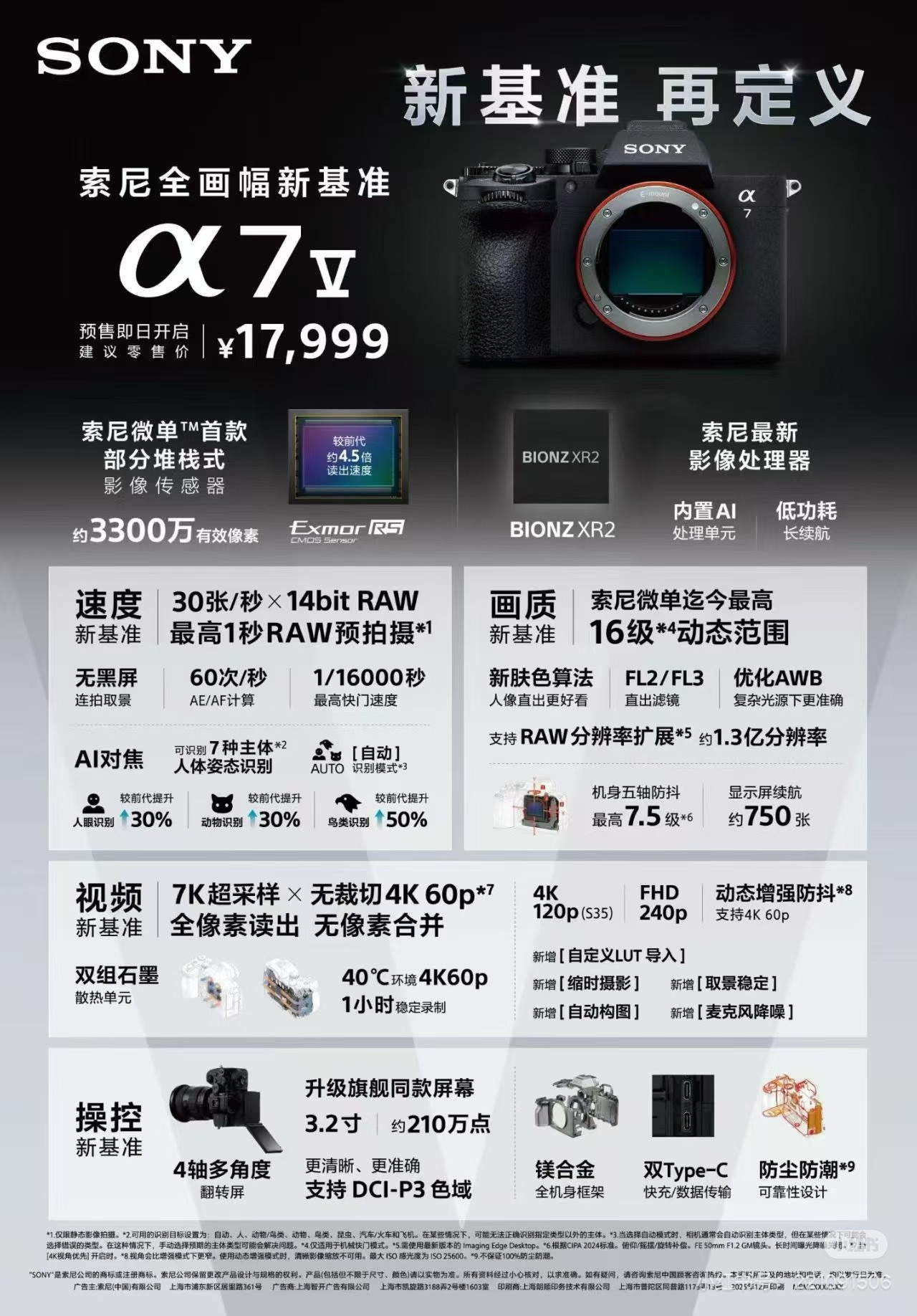 本来以为A7M5会被佳能R63按着打，结果索尼还是没让人失望，未来五年，A7M5