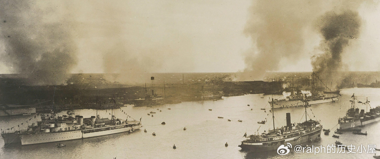 1937年11月11日淞沪会战黄浦江战况历史影像