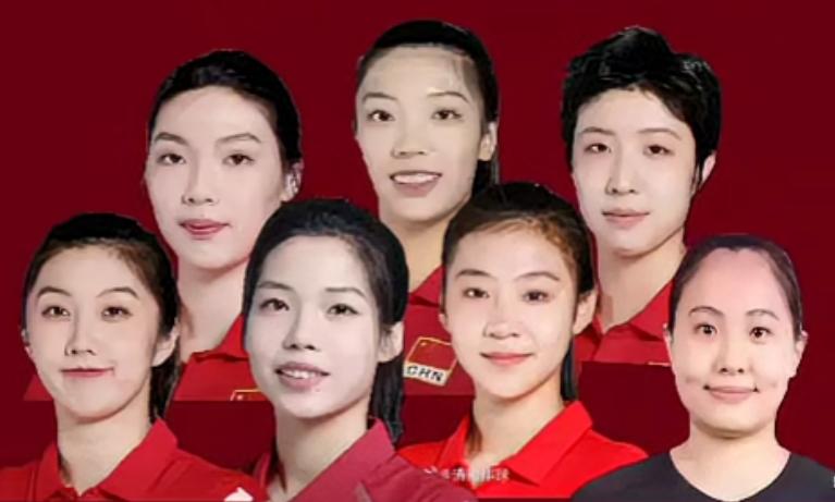 新一届中国女排七仙女庄宇珊19岁福建人王奥芊18岁河北人唐欣22岁江苏