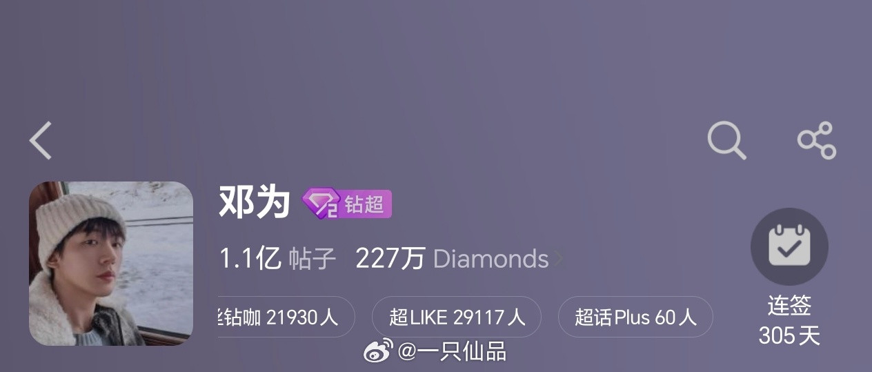 邓为超话昨日超like2.9万+，超plus60邓为就是一个顶好顶好的人，邓为粉