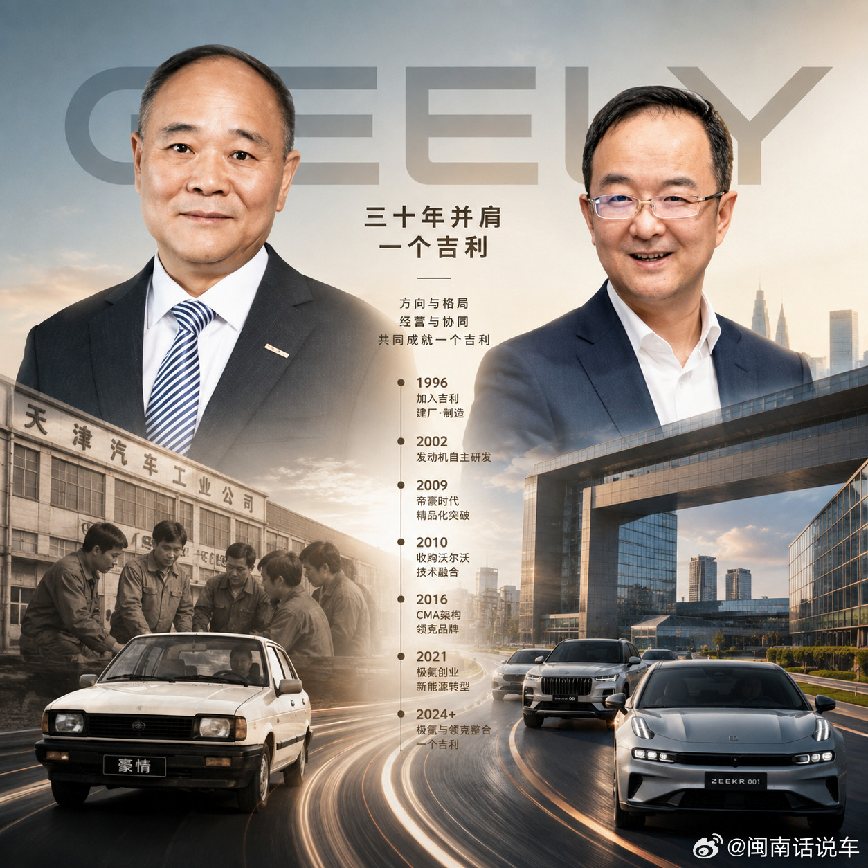 【为什么李书福选择安聪慧接棒？】如果把安聪慧过去30年的履历摊开，会发现一个很有意思的地方，他个人的