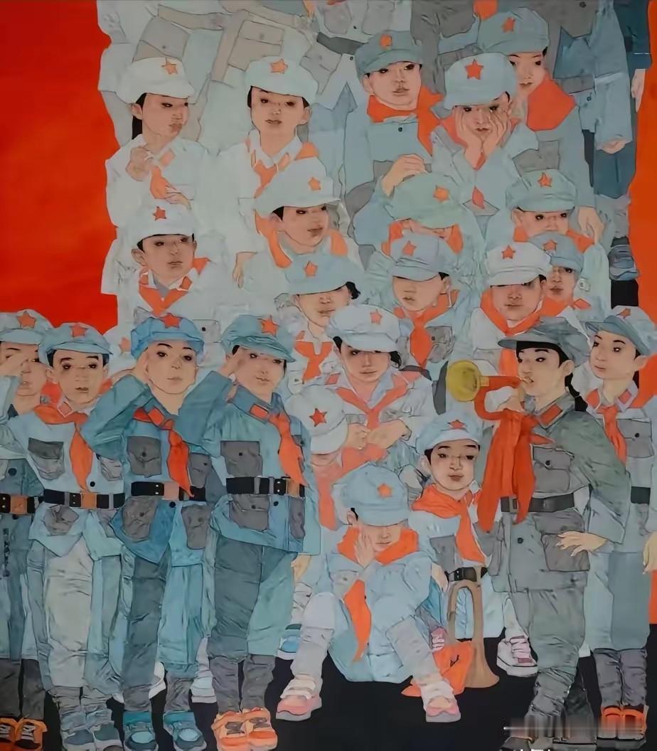济南美术馆那个红色主题展，我上周路过进去看了一眼。川鲁同辉，主旋律，门口挂着大
