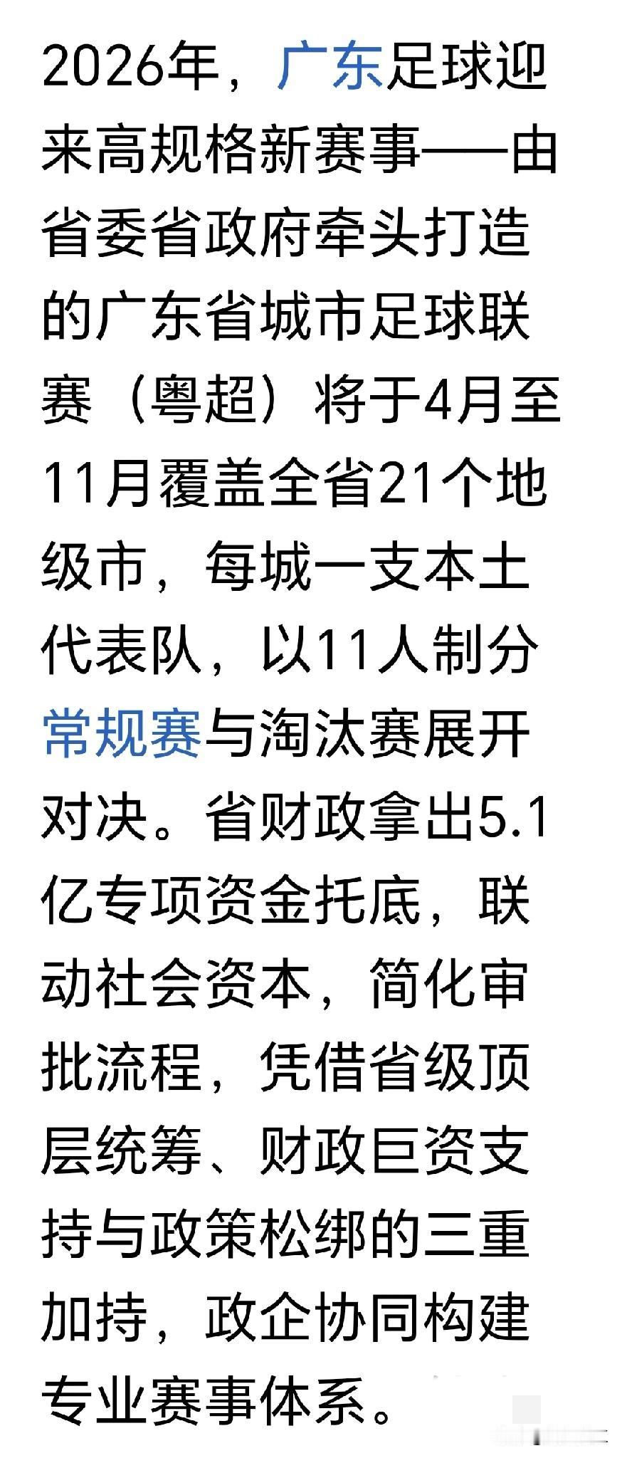 广东省“粤超”联赛即将于2026年4月举行，到时湛江市民就可以在主场为湛江队摇旗