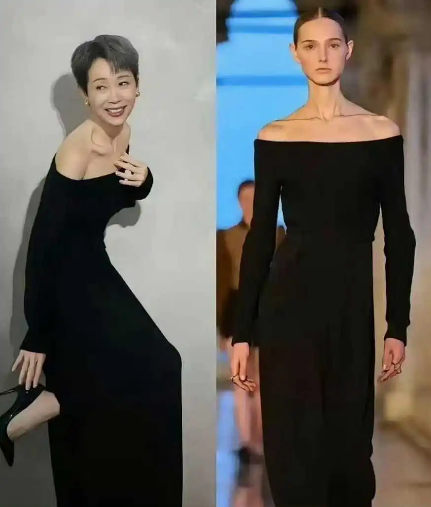 叶童穿这身，感觉比模特还美