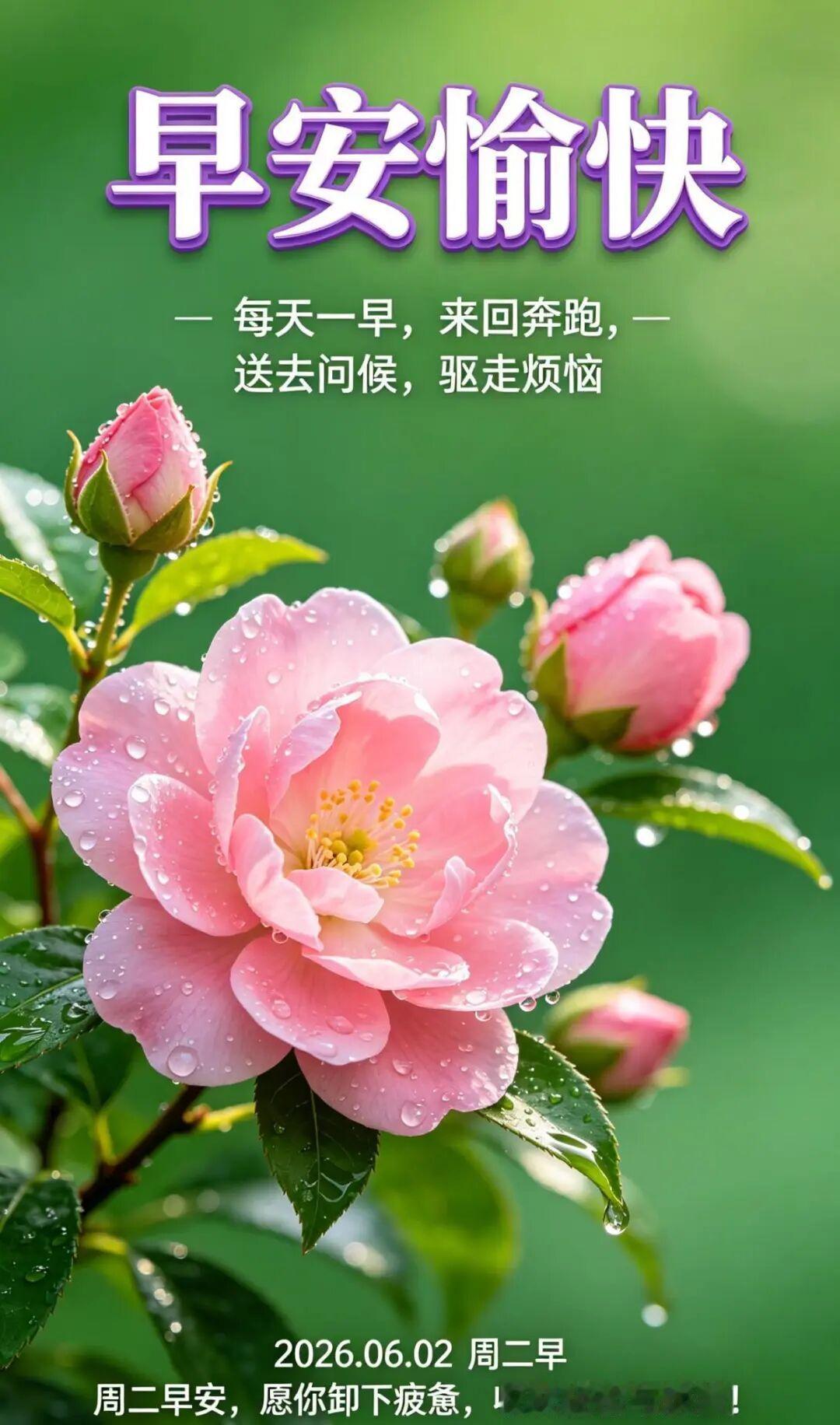 别把人生想得太复杂，幸福其实很简单。周二，愿你在忙碌中寻得一丝清闲，在压力中守得