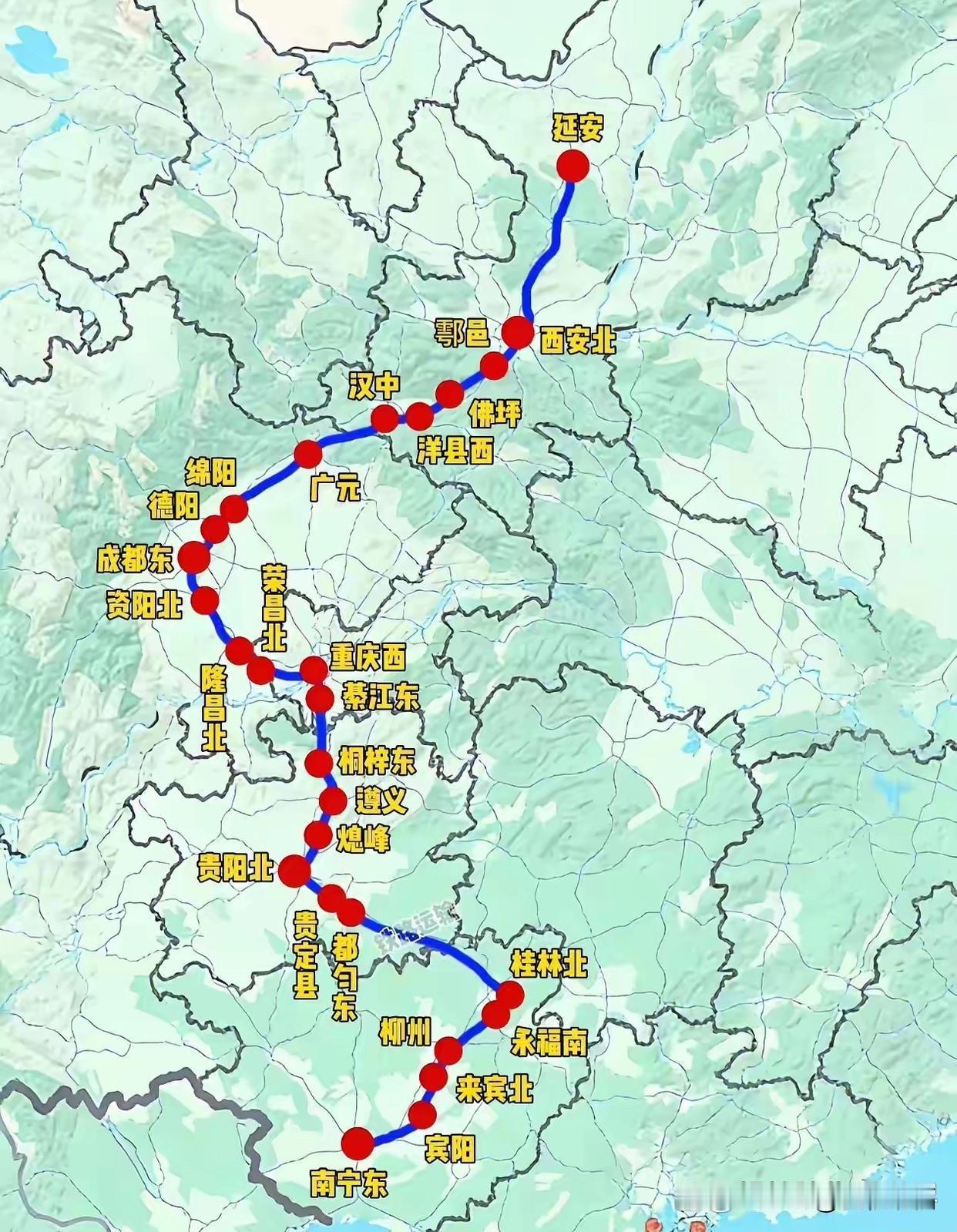 延安即将进入高铁时代，西延高铁即将开通，延安也将首次开通直达川渝和广西的高铁，这