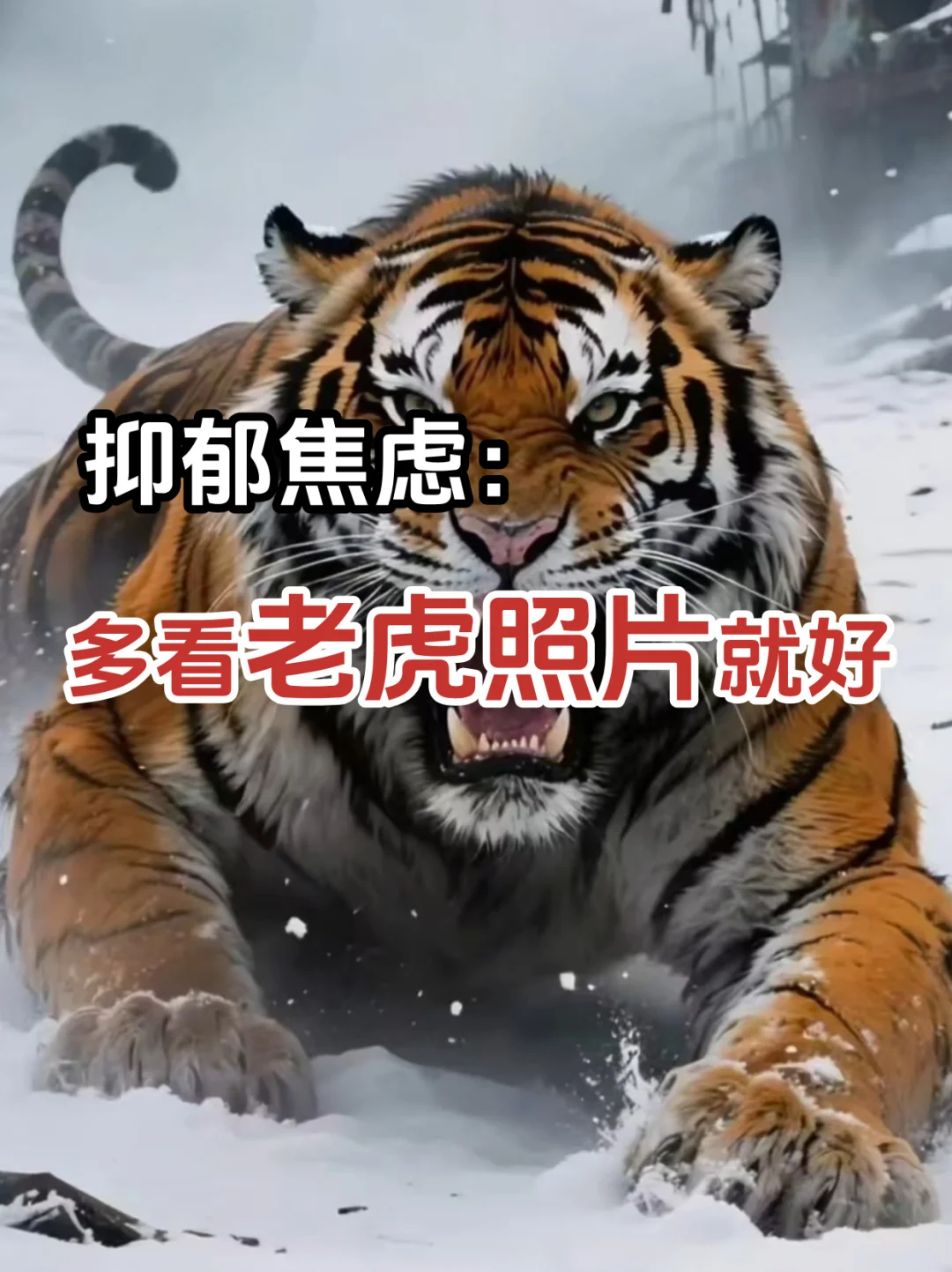 抑郁焦虑：多看老虎照片就好