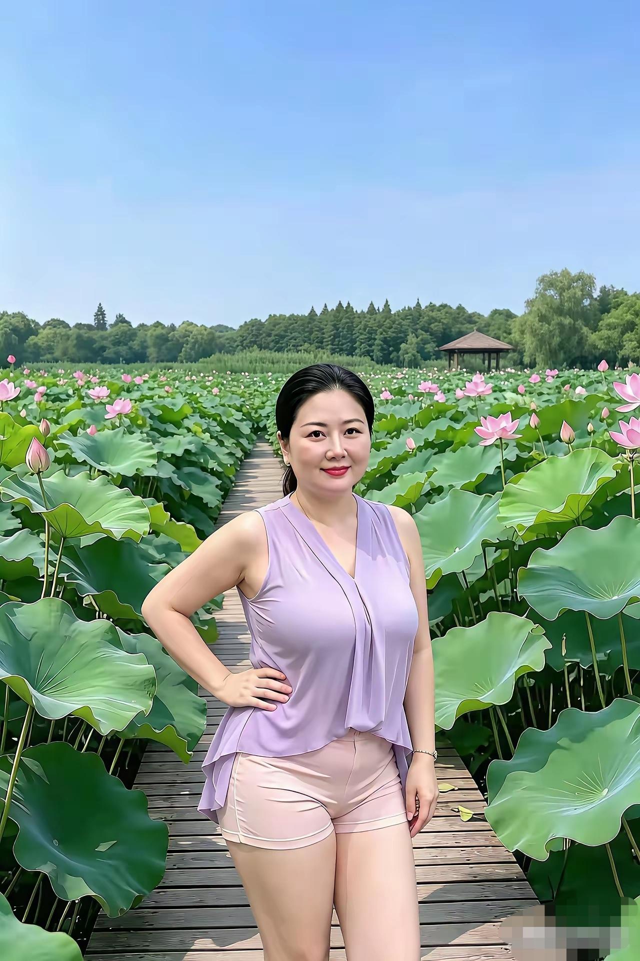 荷花美人也美