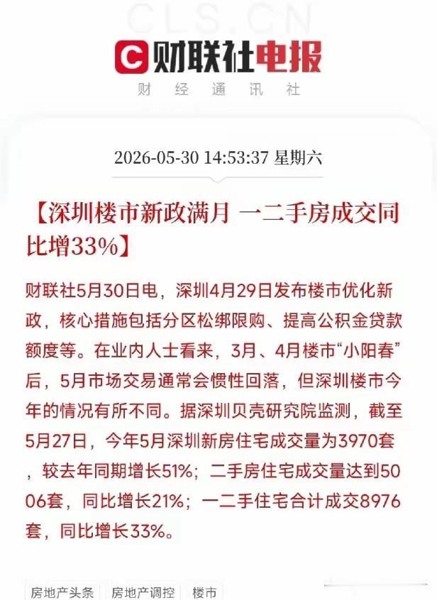 五月份回落？看看打谁的脸！这就是深圳5月份的数据，如果算上满月，基本上就是破