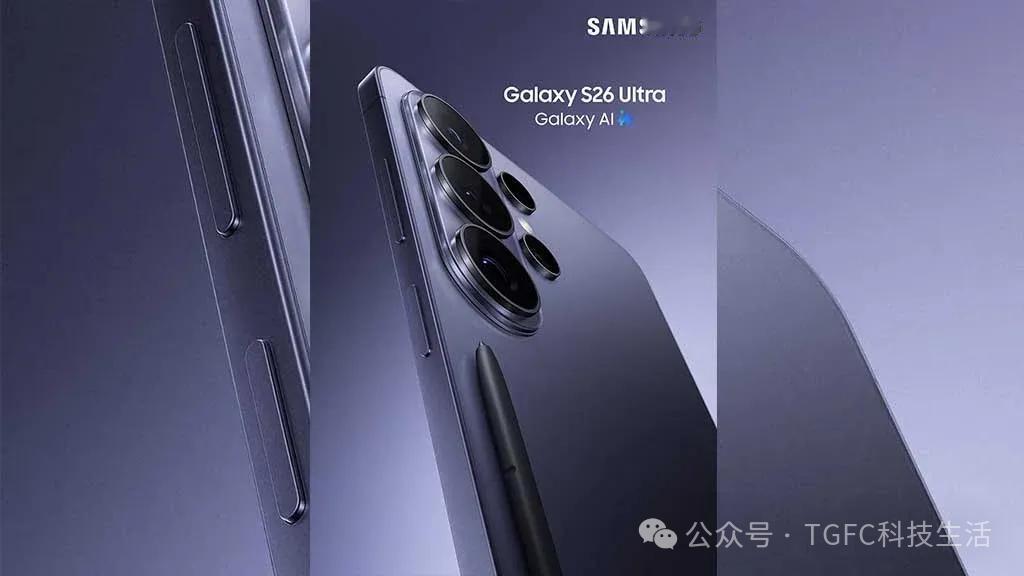 三星S26Ultra海报泄露！外观大概率就长这样了，和S25Ultra无明显区