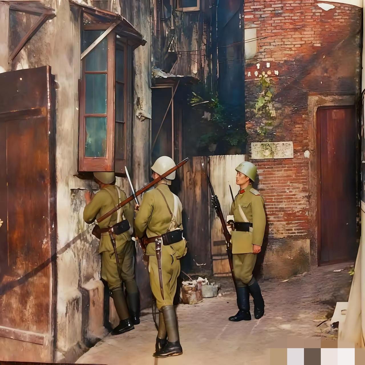 当年，日本鬼子的宪兵肆意扒开居民的窗户，向屋内长久张望。亡国奴的生活便是如此，毫