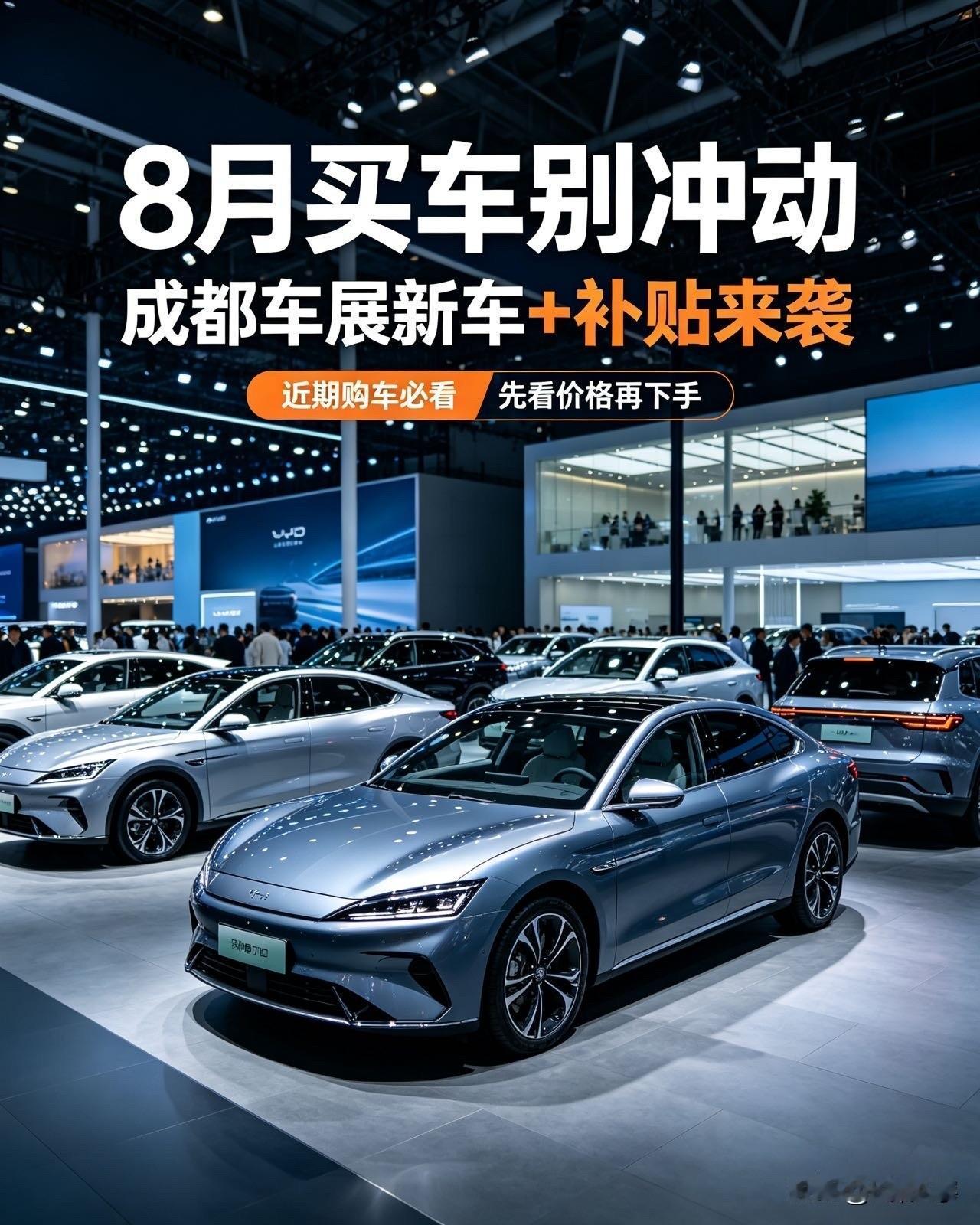 8月买车别冲动！2026成都车展开幕，大批新车+补贴来袭还没买车的朋友，恭喜