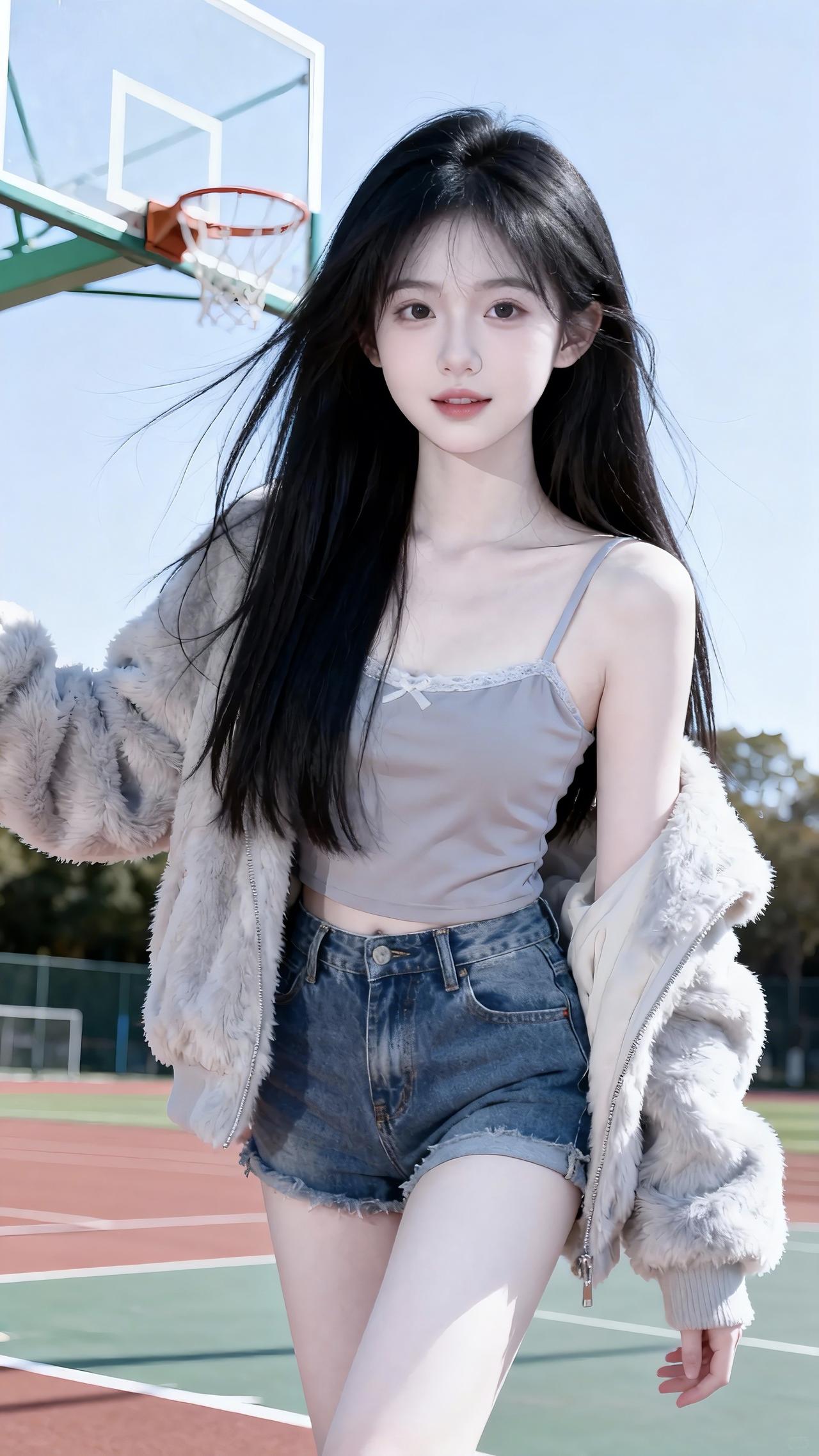 甜妹高颜值清纯甜美拍照