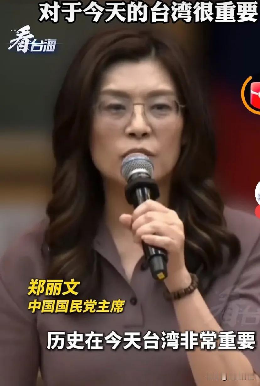 郑丽文：历史对于今天的台湾非常重要。也可以说：历史已经决定了台湾的未来，台湾人要
