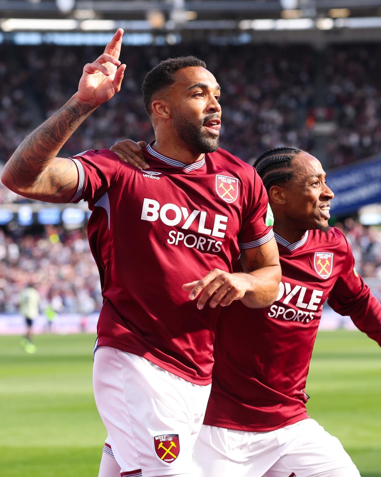 【还得靠他】救命的三分！英超第34轮，西汉姆联主场2-1击败埃弗顿。第92分钟，