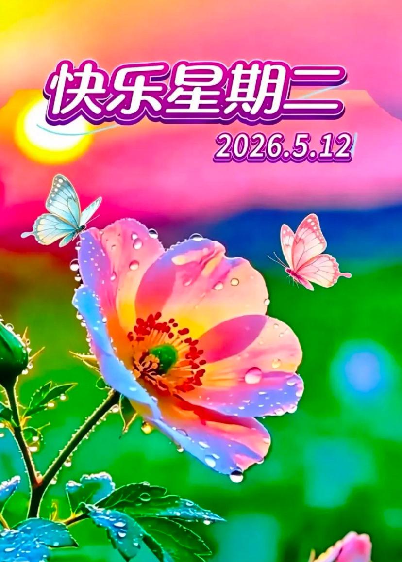 🌺☘️5./12.榴风送暖.平安相伴☘️🌺🌱🌅晨光初醒入浅夏，风柔景