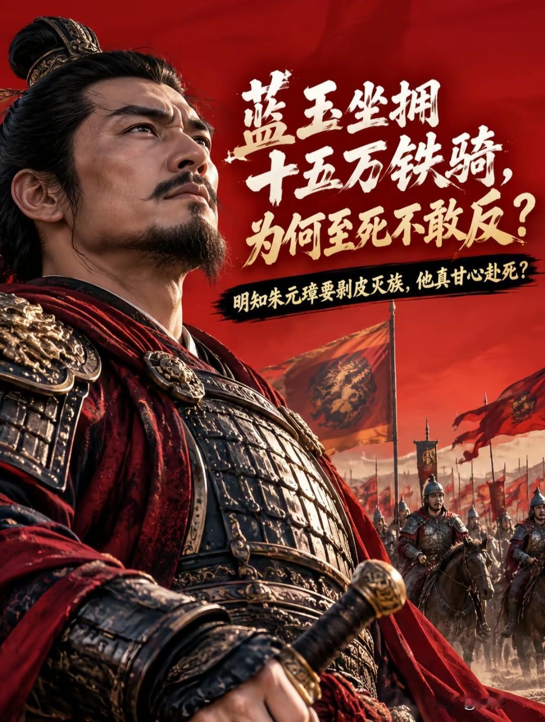 坐拥十五万铁骑，为何至死不敢反？明知朱元璋要剥皮灭族，他真甘心赴死？历史真相