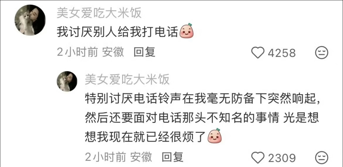 讨厌别人给我打电话