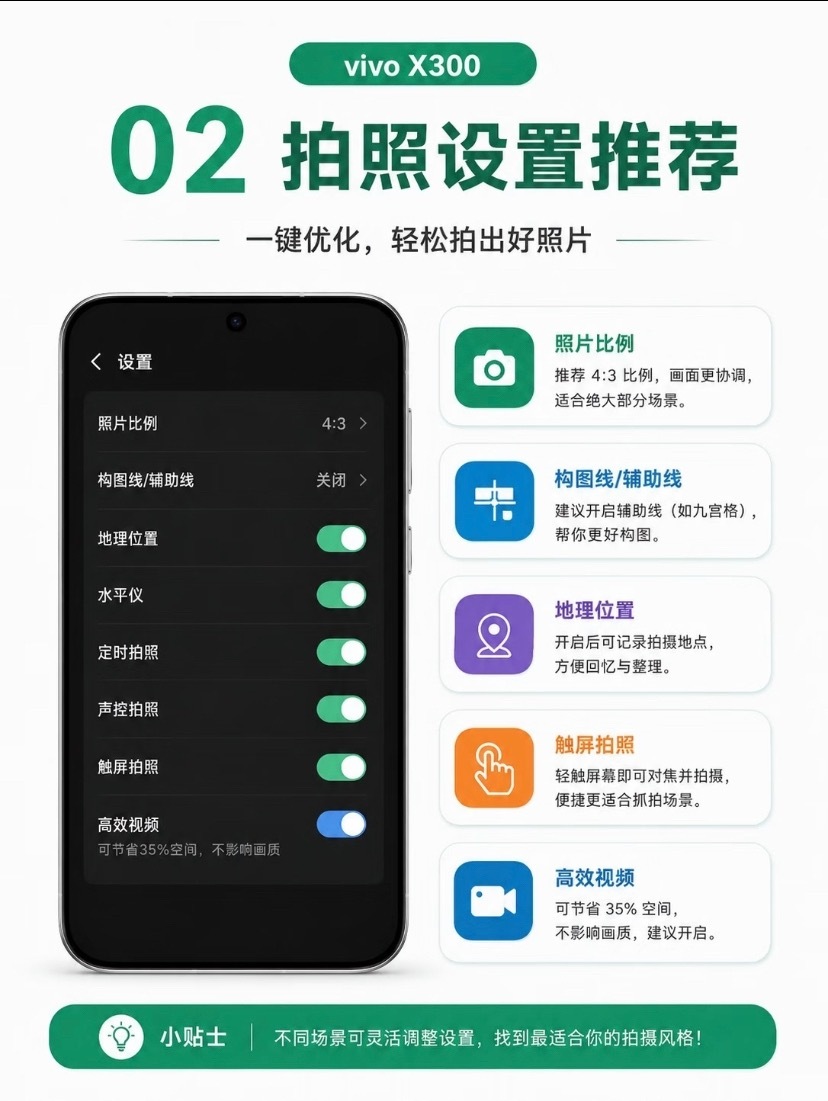 vivo X300超级详细的影像指南🈶️ “能拍”和“好拍”结合得很...