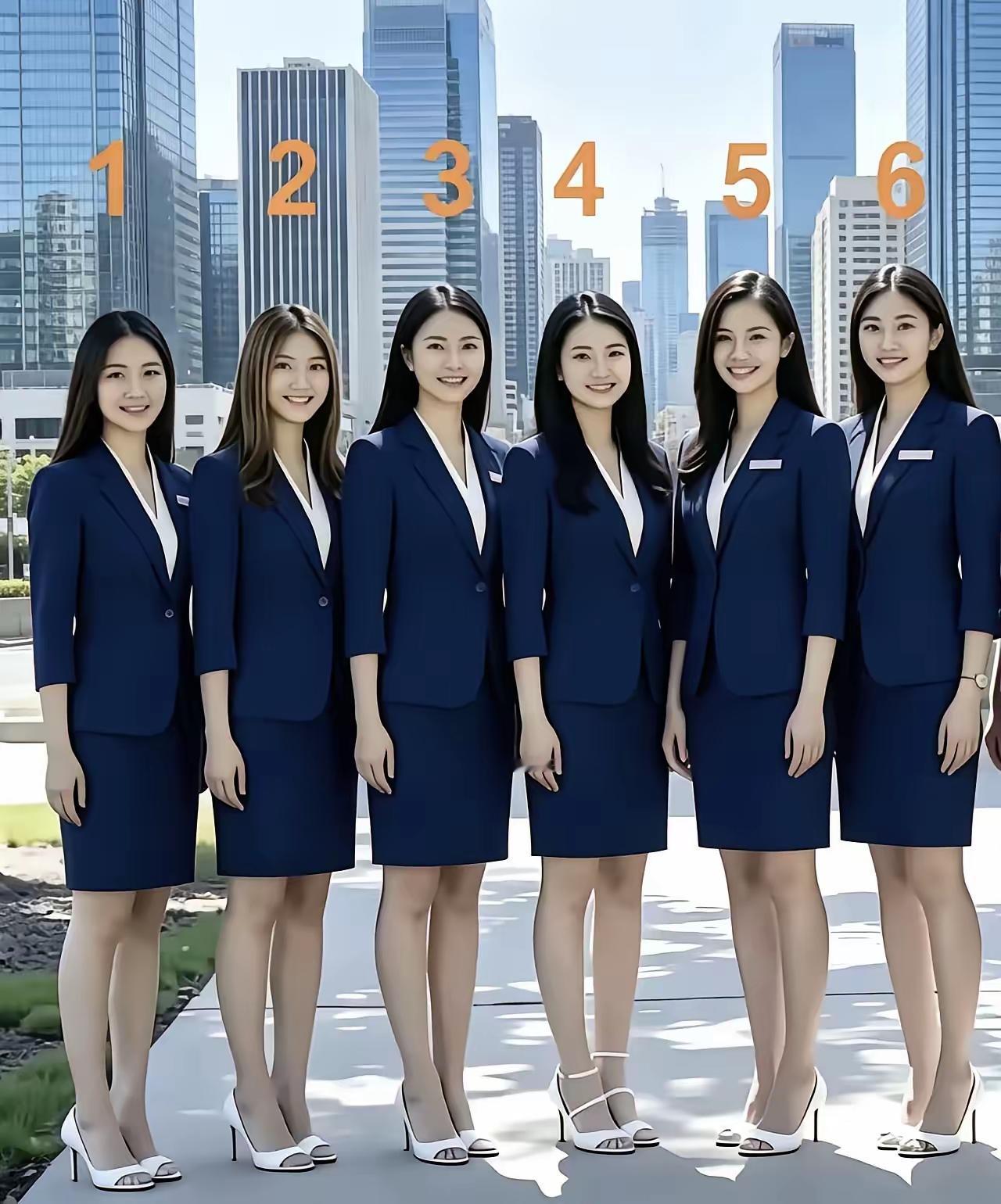 建议从六名美女中采准一个做公司总裁的人选，应该难不倒大家吧？其余几位在公司各担任