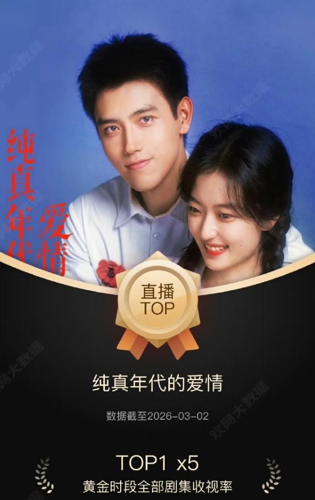 腾讯竟然还没给陈飞宇放水！《纯真年代得爱情》是2026年央八第一部单日CVB收