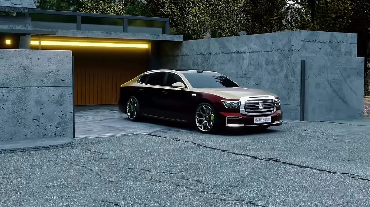 这样的坦克牌轿车，一旦问世，妥妥的总统卫队警卫用车。