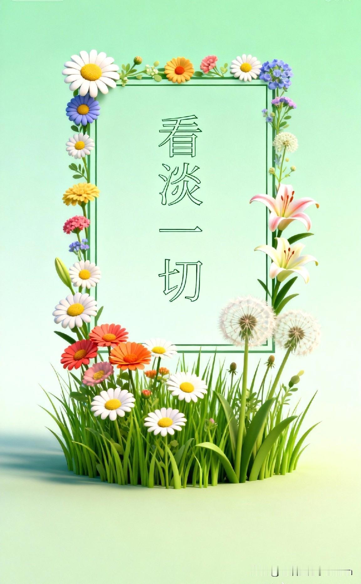 一个顶级心态：淡淡的当你学会淡淡的处理事情之后，当你不再执着于必须讨所有人