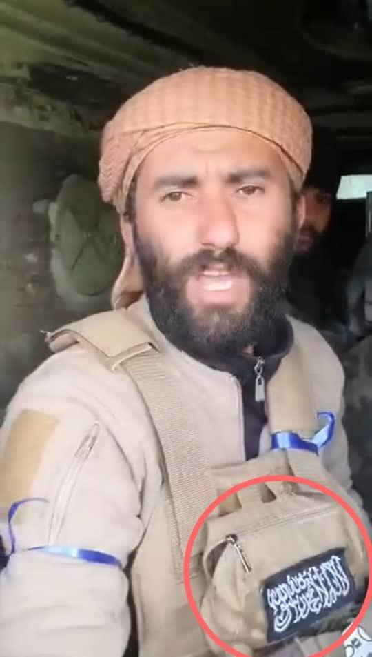 亲乌克兰账号发布的帖子：与HTS有关联的叙利亚武装人员在阿勒颇的照片，照片显示他
